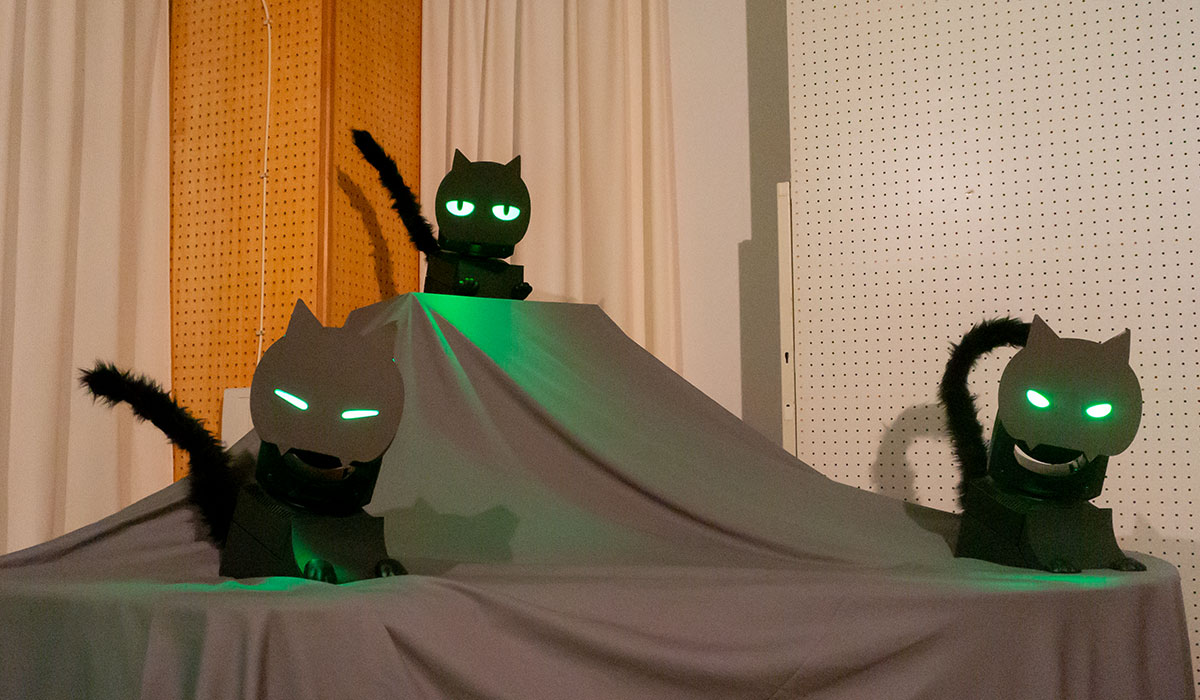 写真: 黒猫クロス 展示の様子